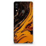 Θήκη Back Cover Samsung Galaxy A40 Marble Black Gold