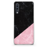 Θήκη Back Cover Samsung Galaxy Α70 Marble Black Pink