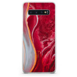 Θήκη Back Cover Samsung Galaxy S10 Marble Red