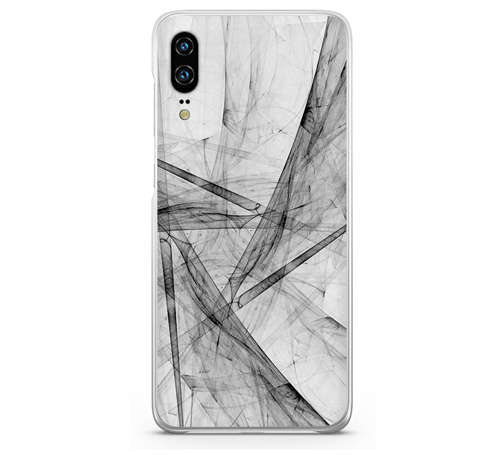 Θήκη Back Cover Huawei P20 Abstract White