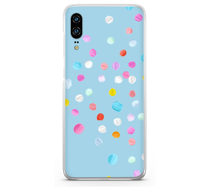Θήκη Back Cover Huawei P20 Polka Dot Color