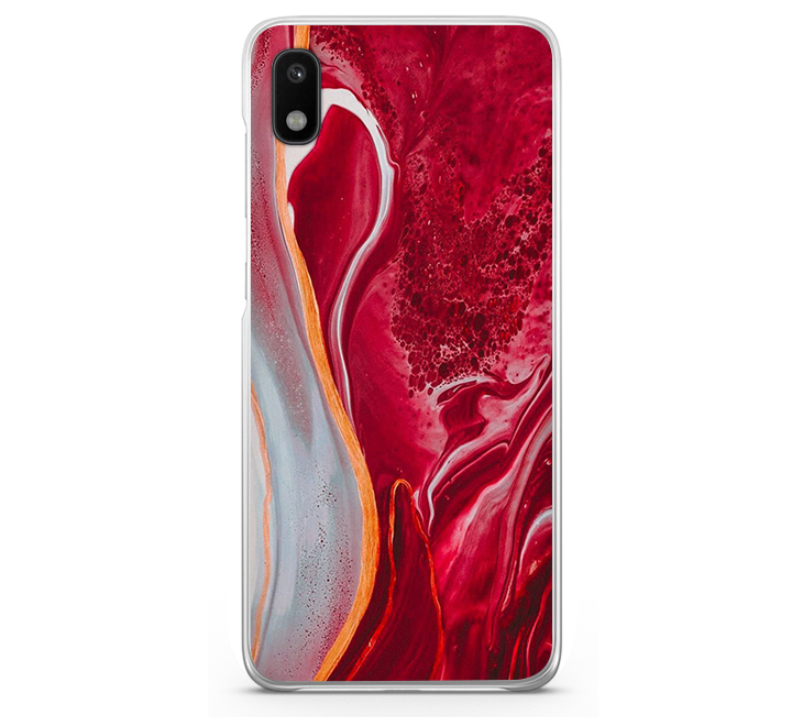 Θήκη Back Cover Samsung Galaxy A10 Marble Red