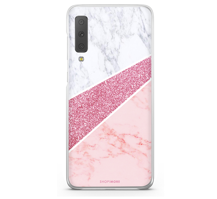 Θήκη Back Cover Samsung Galaxy A7 2018 Marble Glitter A