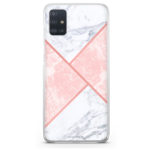 Θήκη Back Cover Samsung Galaxy A71 Marble Pink glitter B