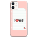 Θήκη Back Cover Apple iPhone 12 Mini Valentine i Love you