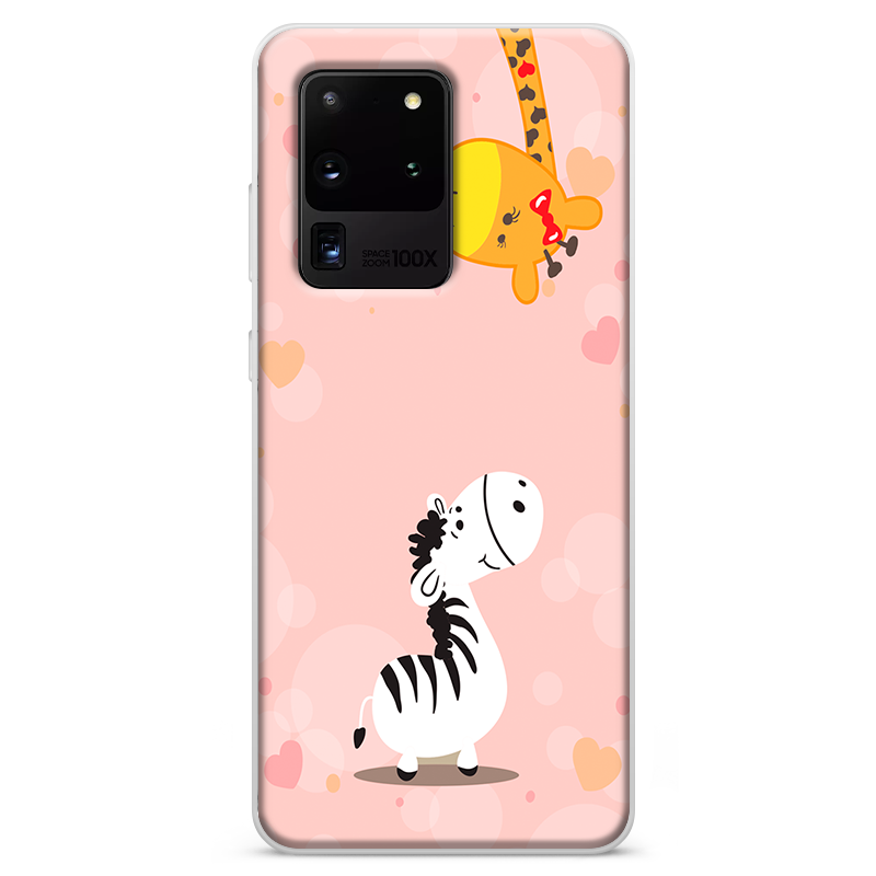 Θήκη Back Cover Samsung Galaxy S20 ULTRA Valentine Pink Animals