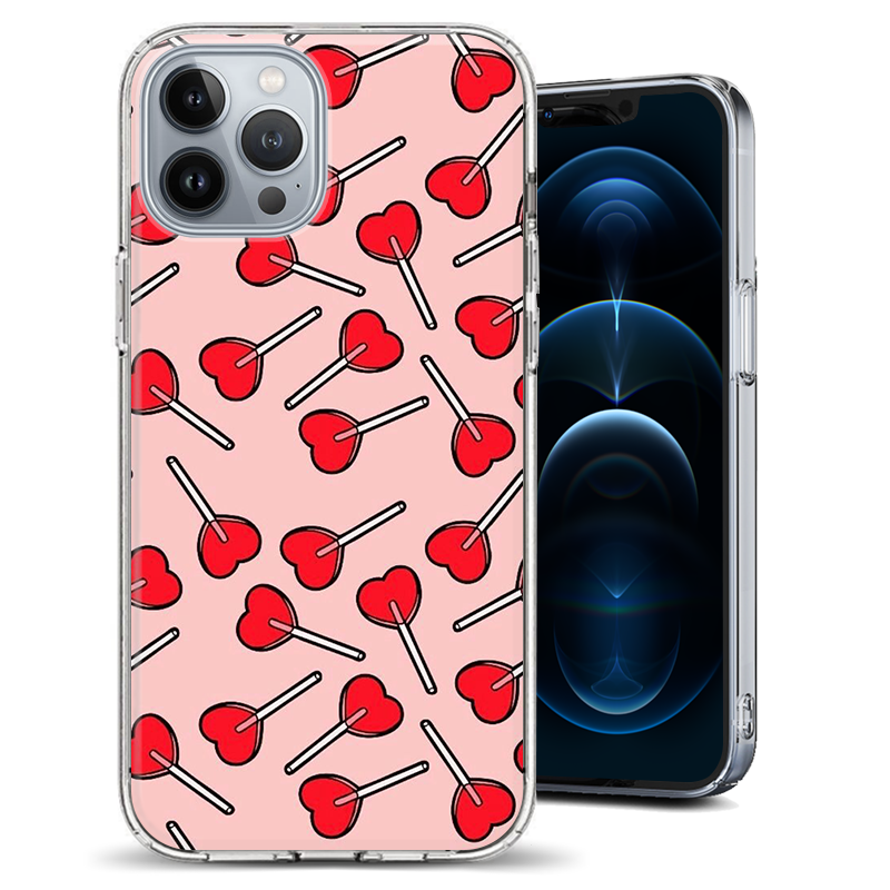 Θήκη Back Cover Apple iPhone 12 Pro Max Valentine Heart Lollipop
