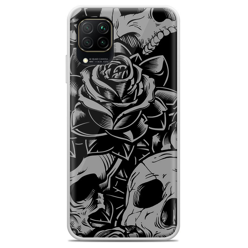 Θήκη Back Cover Huawei P40 Lite Skull Black D2