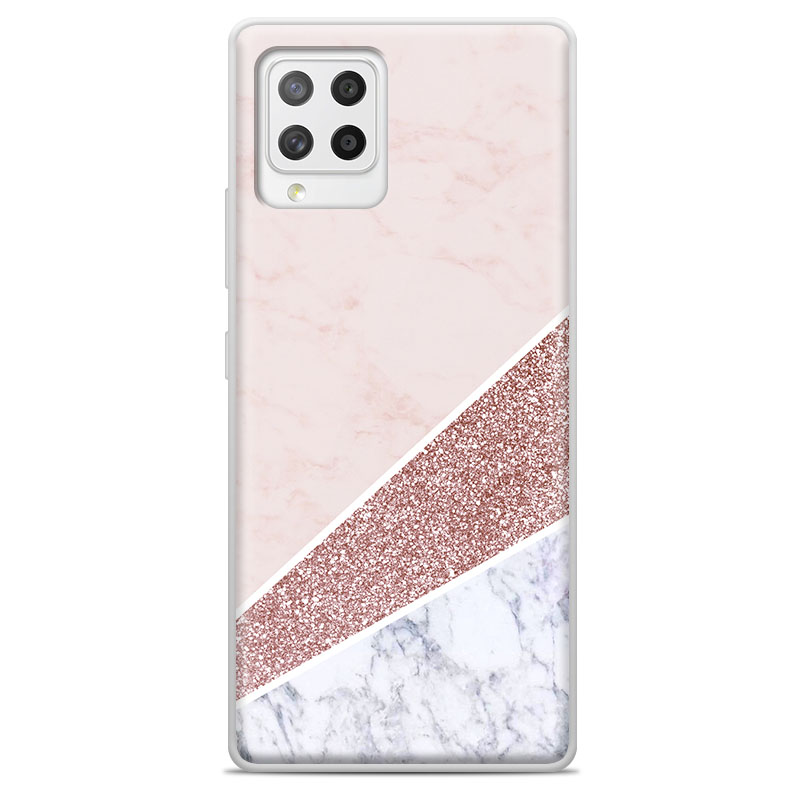 Θήκη Back Cover Samsung Galaxy A42 Marble Glitter B