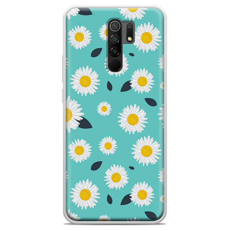 Θήκη Back Cover Xiaomi Redmi 9 Daisy Τιρκουάζ