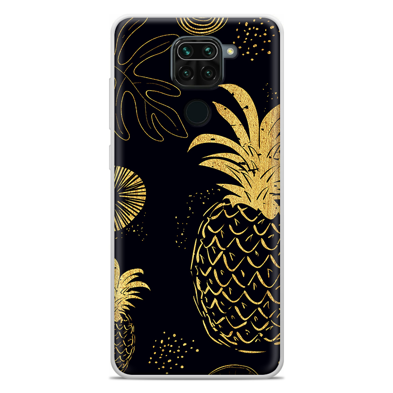 Θήκη Back Cover Xiaomi Redmi Note 9 Pineapple Black Gold - Image 2