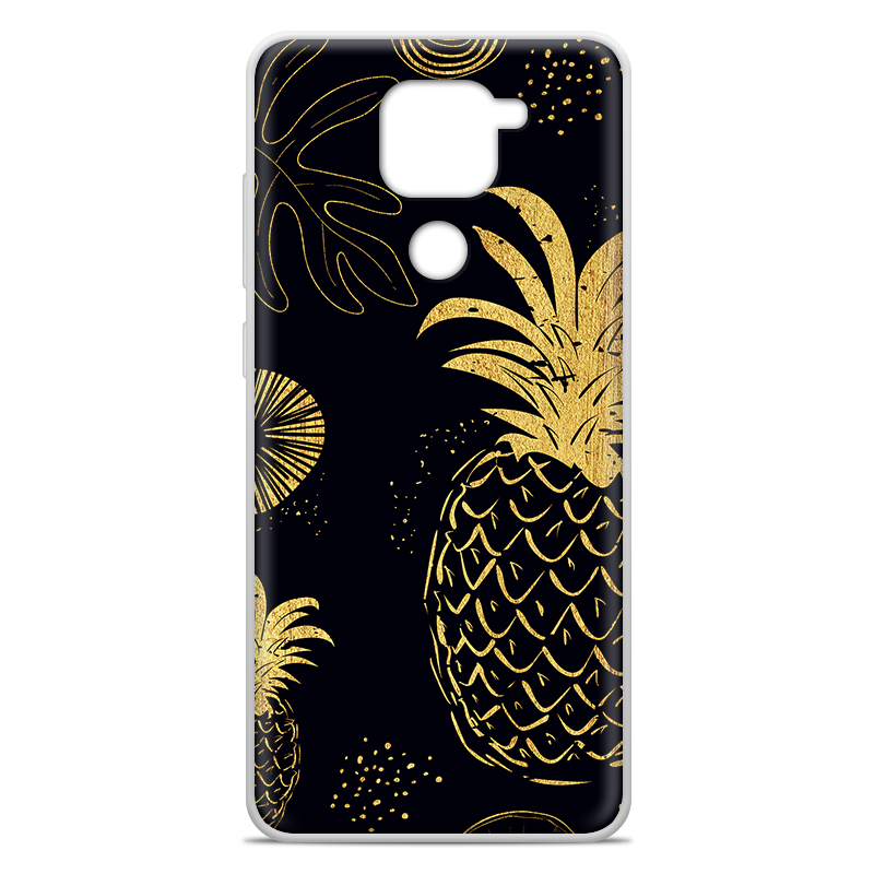 Θήκη Back Cover Xiaomi Redmi Note 9 Pineapple Black Gold - Image 3