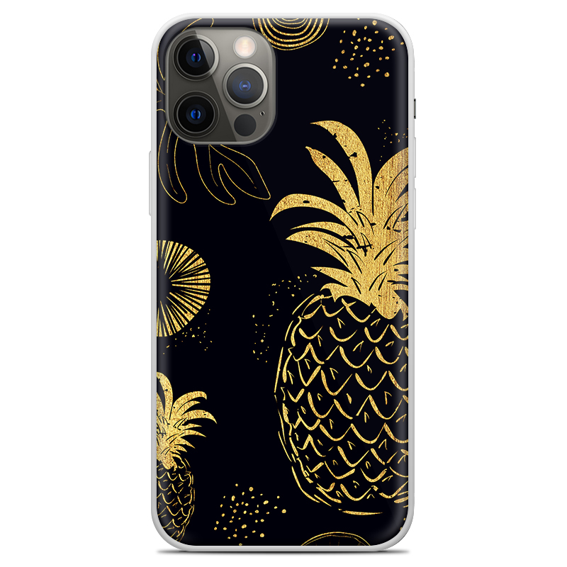 Θήκη Back Cover Apple iphone 12 Pro Max Pineapple Black Gold - Image 2