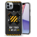 Θήκη Back Cover Apple iphone 12 Pro Max Don't Touch My Life Μαύρο
