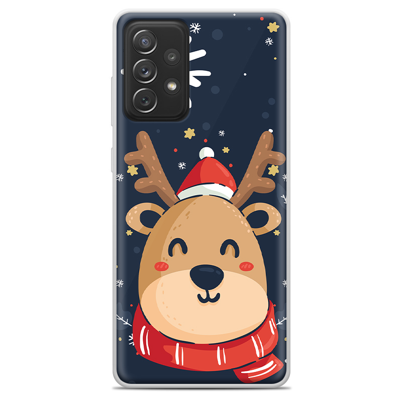 Θήκη Back Cover Samsung Galaxy A72 Christmas Deer Μπλε - Image 2