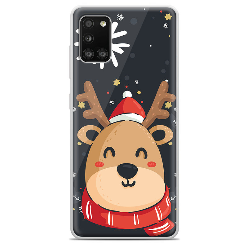Θήκη Back Cover Samsung Galaxy A31 Christmas Deer Μαύρο