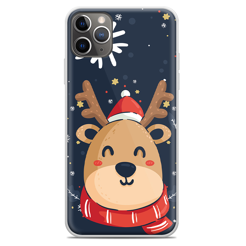 Θήκη Back Cover Apple iPhone 11 Pro Max Christmas Deer Μπλε - Image 2