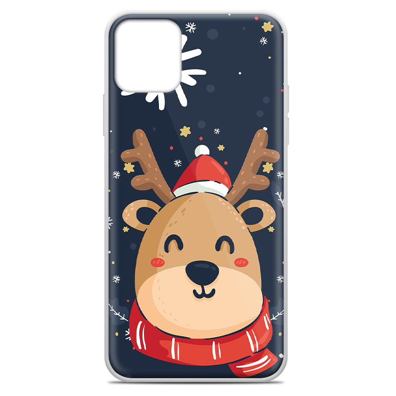 Θήκη Back Cover Apple iPhone 11 Pro Max Christmas Deer Μπλε - Image 3