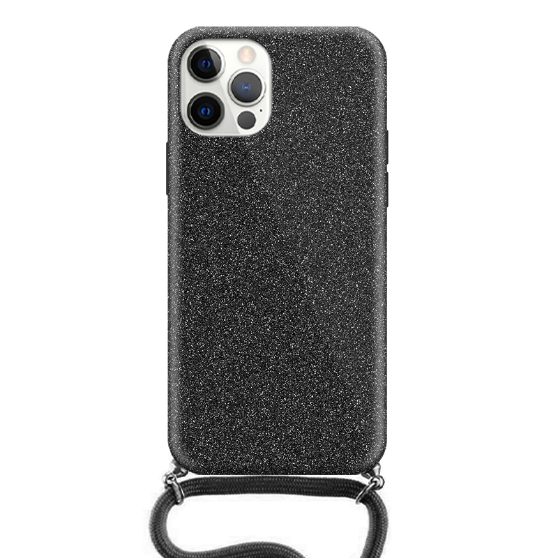 Θήκη με Λουράκι Λαιμού Stardust Apple iphone 12 Pro Max Μαύρο