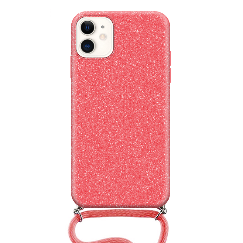 Θήκη με Λουράκι Λαιμού Stardust Apple iphone 11 Ρόζ