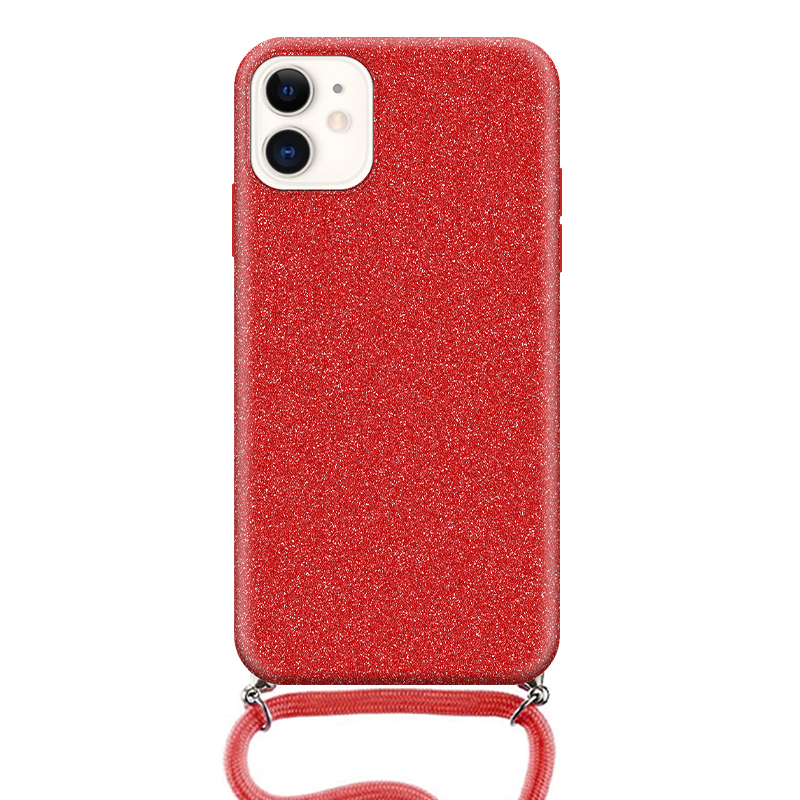 Θήκη με Λουράκι Λαιμού Stardust Apple iphone 11 Κόκκινο
