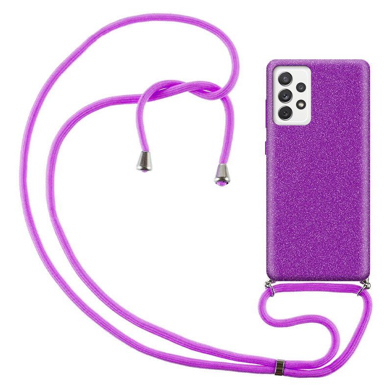 Θήκη με Λουράκι Λαιμού Stardust Samsung Galaxy A32 4G Μώβ - Image 2