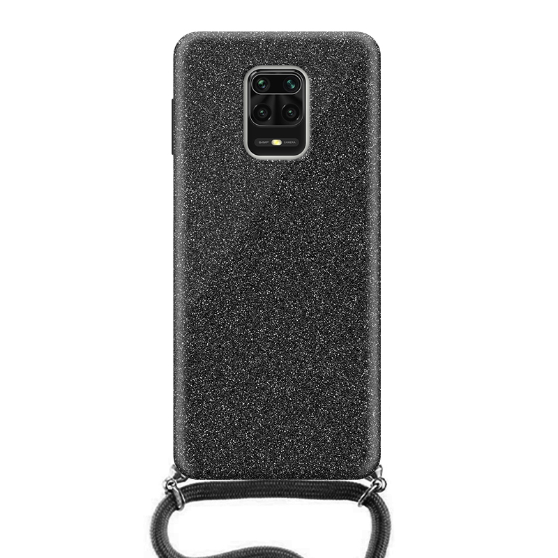 Θήκη με Λουράκι Λαιμού Stardust Xiaomi Redmi Note 9s / 9 Pro / 9 Pro Max Μαύρο