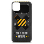 Θήκη Back Cover Apple iphone 12 / 12 Pro Don't Touch My Life Μαύρο