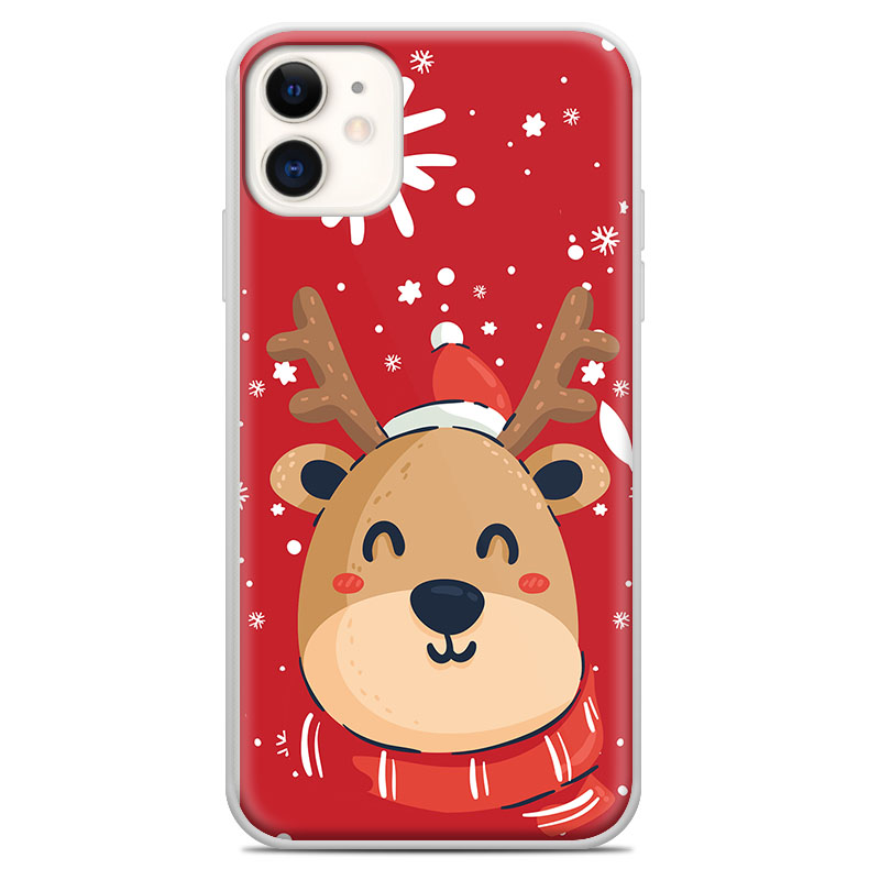 Θήκη Back Cover Apple iPhone 11 Christmas Deer Κόκκινο