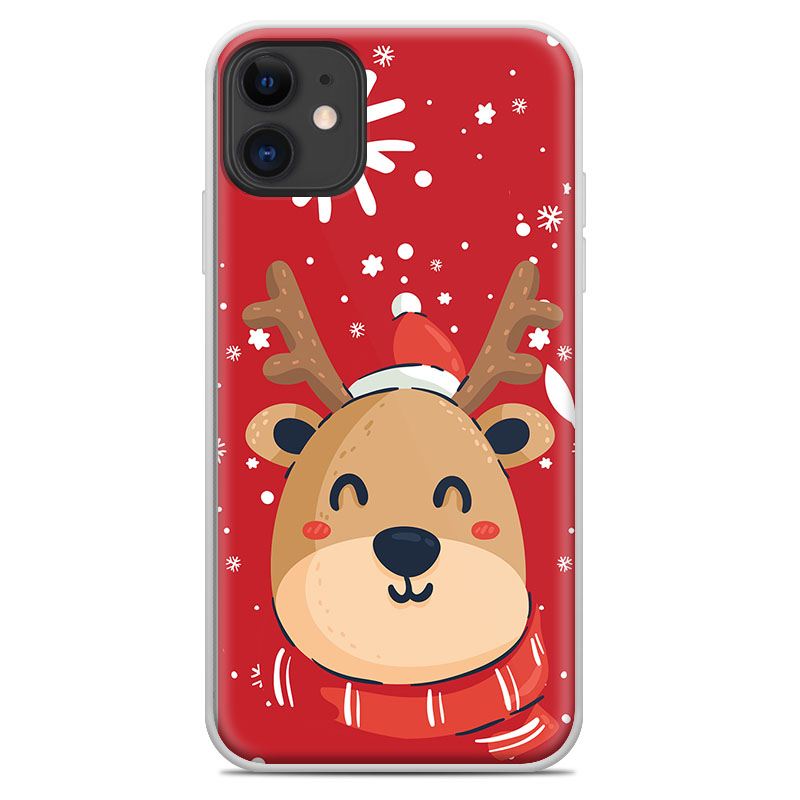 Θήκη Back Cover Apple iPhone 11 Christmas Deer Κόκκινο - Image 2