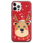 Θήκη Premium Apple iphone 13 Pro Max Red Christmas Deer Μαύρη