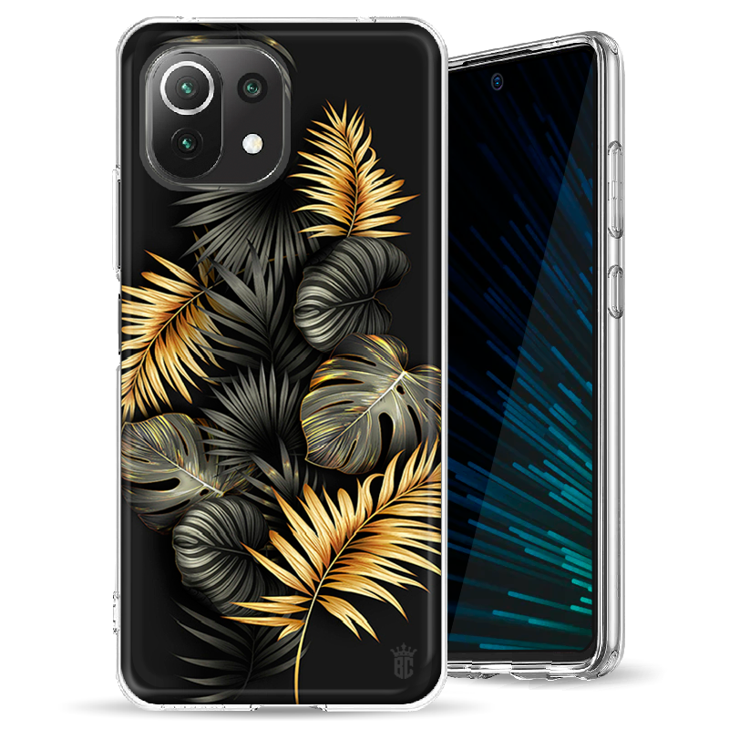 Θήκη Back Cover Xiaomi Mi 11 Lite Tropical Black Gold