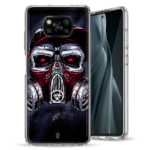 Θήκη Back Cover Xiaomi Poco X3 / X3 Pro Skull Red Blue