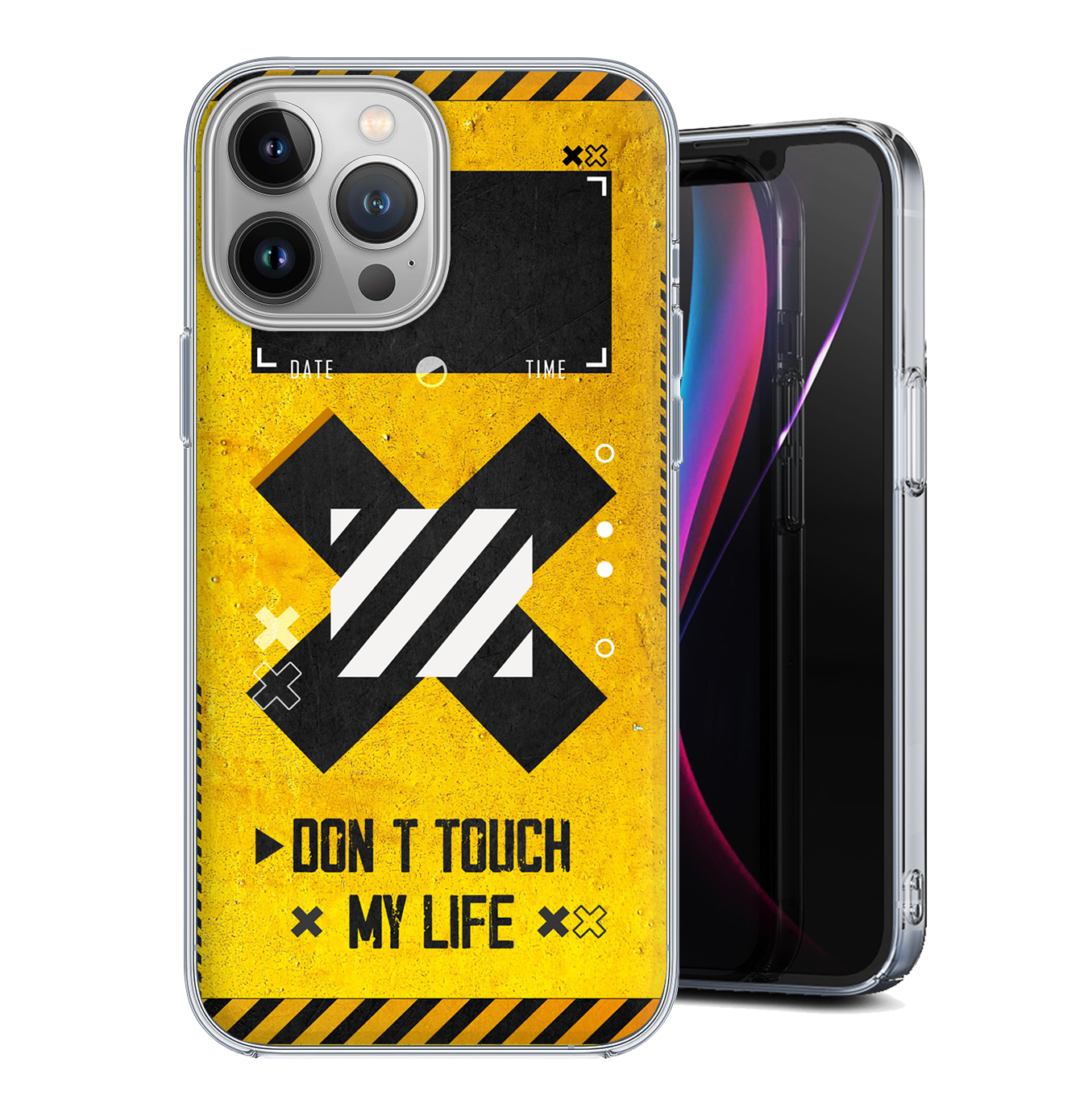 Θήκη Back Cover Apple iphone 13 Pro Max Don’t Touch My Life Κίτρινο