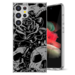 Θήκη Samsung Galaxy S22 Ultra Skull Black D2