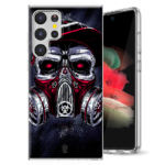 Θήκη Samsung Galaxy S22 Ultra Skull Red Blue