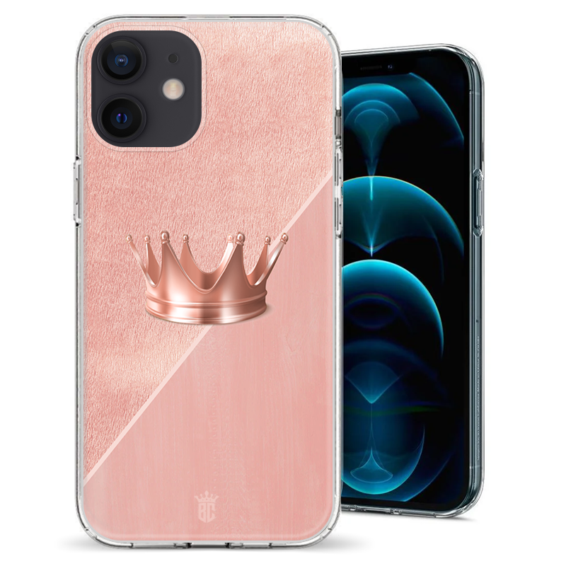 Θήκη Back Cover Apple iPhone 12 Rose Gold Crown