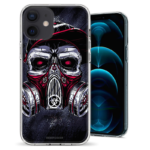 Θήκη Back Cover Apple iPhone 12 Skull Red Blue