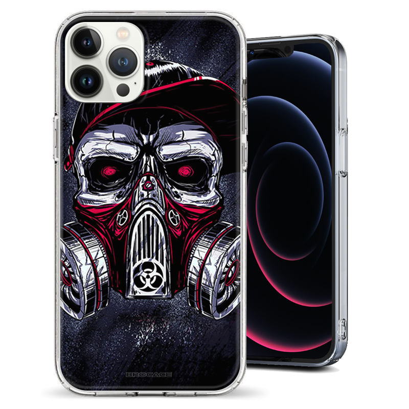 Θήκη Back Cover Apple iphone 12 Pro Skull Red Blue