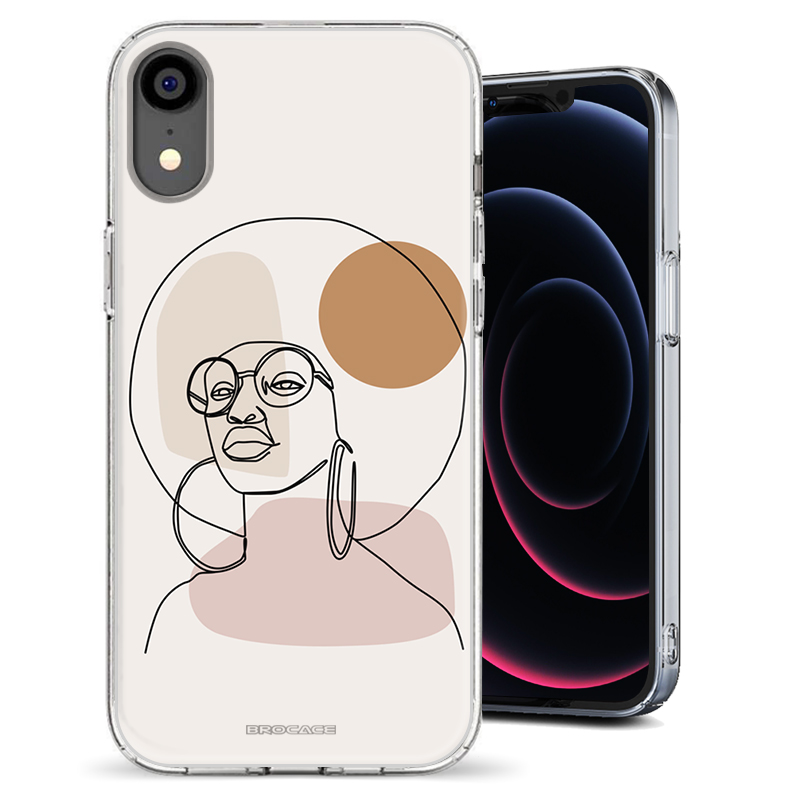 Θήκη Back Cover Apple iphone Xr Lines Woman