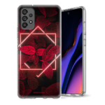 Θήκη Back Cover Samsung Galaxy A72 Neon Red Leaves