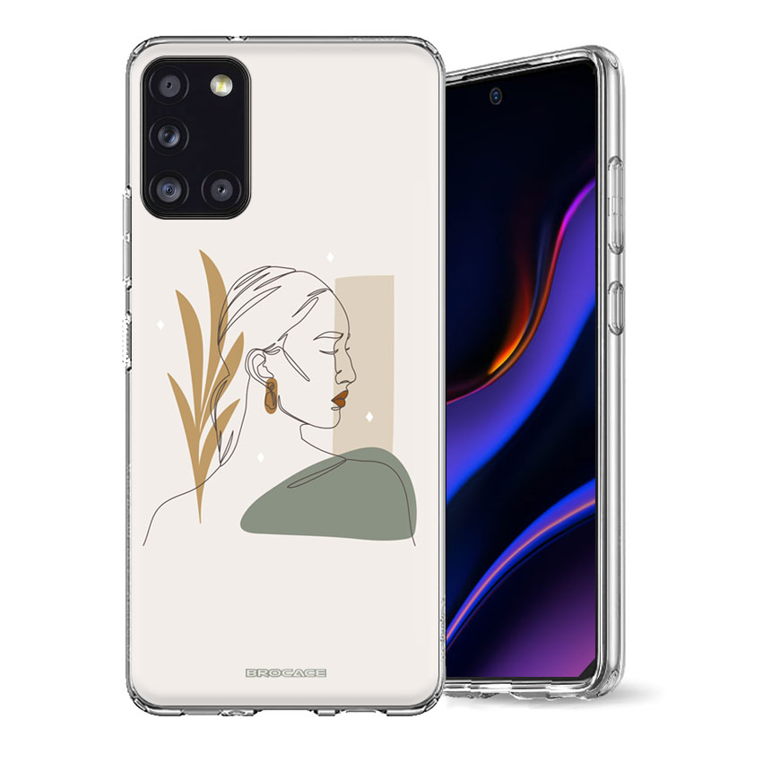 Θήκη Back Cover Samsung Galaxy A31 Lines Woman D1