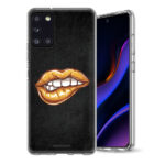 Θήκη Back Cover Samsung Galaxy A31 Lips Gold