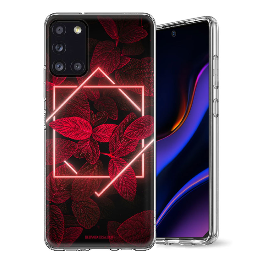 Θήκη Back Cover Samsung Galaxy A31 Neon Red Leaves