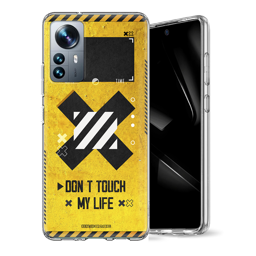 Θήκη Back Cover Xiaomi Redmi 12 5G Don't Touch My Life yellow