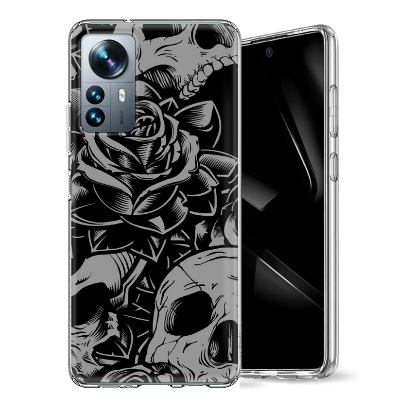 Θήκη Back Cover Xiaomi Redmi 12 5G Skull Black D2
