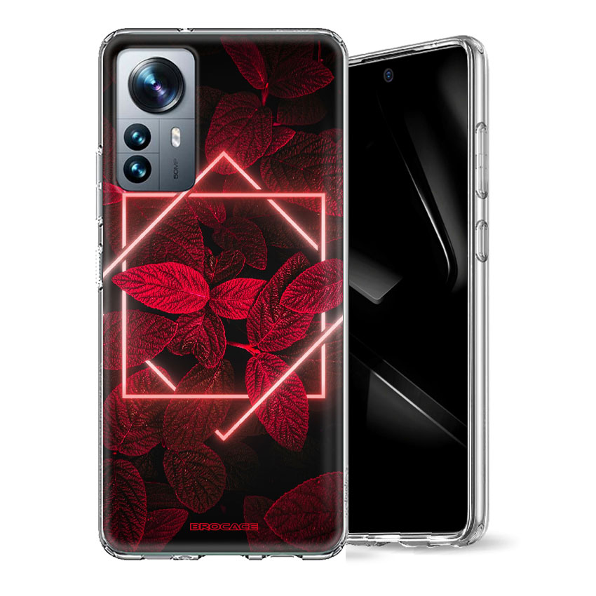 Θήκη Back Cover Xiaomi Redmi 12 Pro Neon Red Leaves