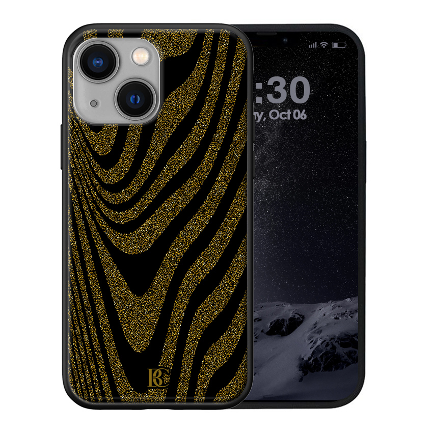 Θήκη Premium Apple iPhone 13 Mini Golden Glitters