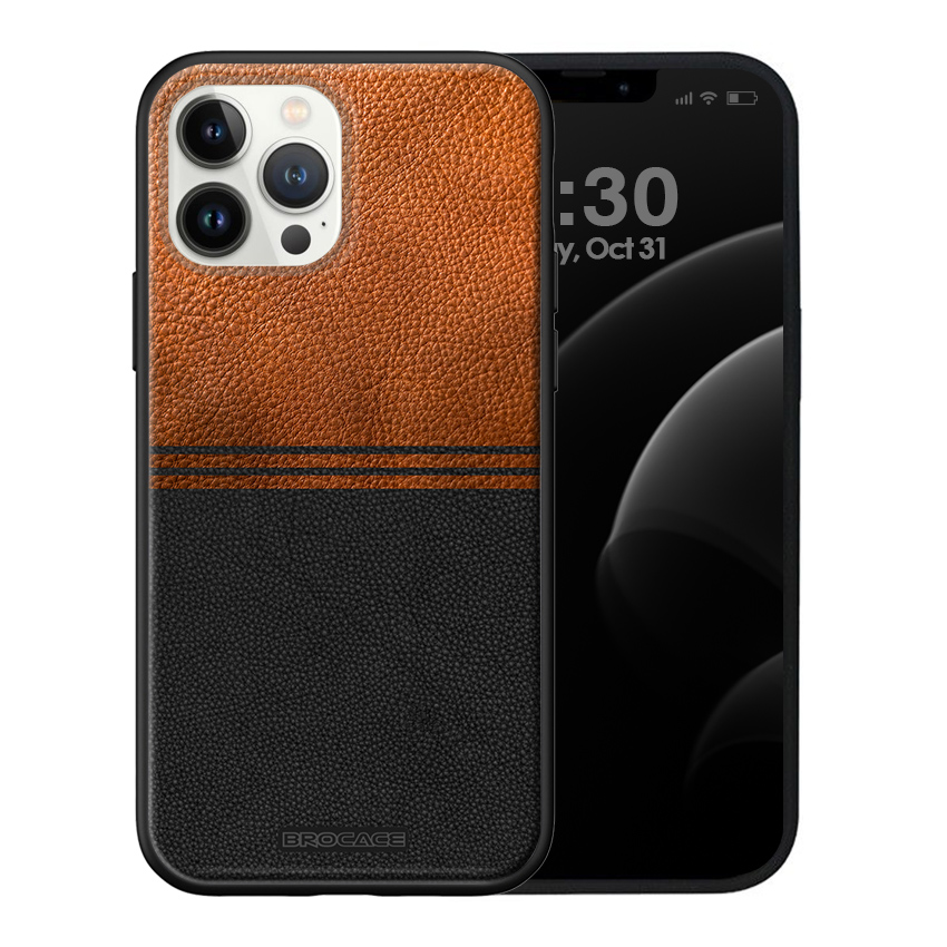Θήκη Premium Apple iPhone 13 Pro Brown Leather d1