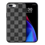 Θήκη Premium Apple iPhone 7 Plus 8 Plus Brown Chess Black Gray